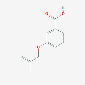 molecular formula C11H12O3 B141007 3-[(2-甲基丙-2-烯-1-基)氧基]苯甲酸 CAS No. 149609-84-7