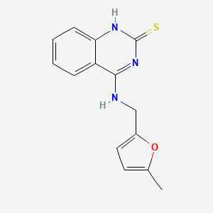 4-[(5-methylfuran-2-yl)methylamino]-1H-quinazoline-2-thione