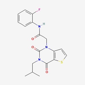 N-(2-fluorophenyl)-2-[3-(2-methylpropyl)-2,4-dioxo-3,4-dihydrothieno[3,2-d]pyrimidin-1(2H)-yl]acetamide