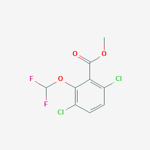 molecular formula C9H6Cl2F2O3 B1410072 Methyl 3,6-dichloro-2-(difluoromethoxy)benzoate CAS No. 1804516-35-5
