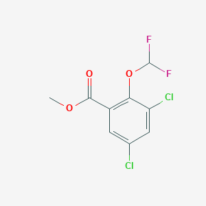 molecular formula C9H6Cl2F2O3 B1410073 Methyl 3,5-dichloro-2-(difluoromethoxy)benzoate CAS No. 1806349-47-2
