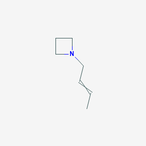 molecular formula C7H13N B14100746 1-(But-2-en-1-yl)azetidine CAS No. 69416-65-5