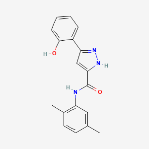 N-(2,5-dimethylphenyl)-5-(2-hydroxyphenyl)-1H-pyrazole-3-carboxamide