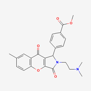 Methyl 4-{2-[2-(dimethylamino)ethyl]-7-methyl-3,9-dioxo-1,2,3,9-tetrahydrochromeno[2,3-c]pyrrol-1-yl}benzoate