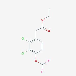 B1410085 Ethyl 2,3-dichloro-4-(difluoromethoxy)phenylacetate CAS No. 1807178-48-8