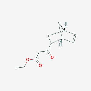 molecular formula C12H16O3 B14100922 Ethyl 3-((1R,4R)-bicyclo[2.2.1]Hept-5-en-2-yl)-3-oxopropanoate 