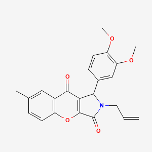 1-(3,4-Dimethoxyphenyl)-7-methyl-2-(prop-2-en-1-yl)-1,2-dihydrochromeno[2,3-c]pyrrole-3,9-dione