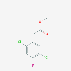 molecular formula C10H9Cl2FO2 B1410099 Ethyl 2,5-dichloro-4-fluorophenylacetate CAS No. 1803807-81-9