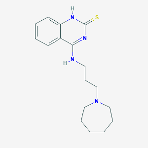 4-((3-(azepan-1-yl)propyl)amino)quinazoline-2(1H)-thione