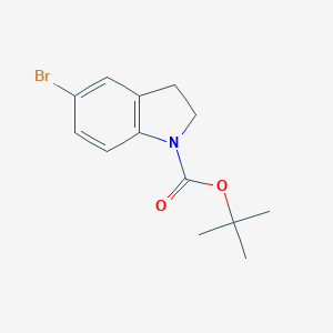 molecular formula C13H16BrNO2 B141010 叔丁基5-溴吲哚-1-羧酸酯 CAS No. 261732-38-1
