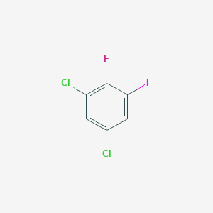 molecular formula C6H2Cl2FI B1410100 1,5-二氯-2-氟-3-碘苯 CAS No. 1804514-77-9