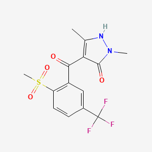 (5-Hydroxy-1,3-dimethylpyrazol-4-yl)(alpha,alpha,alpha-trifluoro-2-mesyl-p-tolyl)methanone, (5-Hydroxy-1,3-dimethyl-1H-pyrazol-4-yl)[2-(methylsulfonyl)-4-(trifluoromethyl)phenyl]methanone