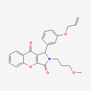 2-(3-Methoxypropyl)-1-[3-(prop-2-en-1-yloxy)phenyl]-1,2-dihydrochromeno[2,3-c]pyrrole-3,9-dione