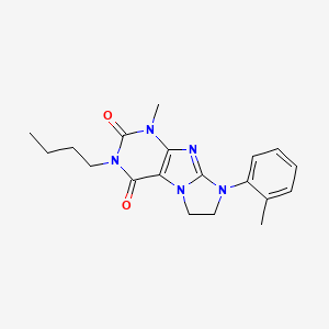 2-Butyl-4-methyl-6-(2-methylphenyl)-7,8-dihydropurino[7,8-a]imidazole-1,3-dione