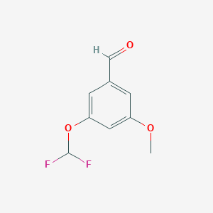 molecular formula C9H8F2O3 B1410104 3-Difluoromethoxy-5-methoxybenzaldehyde CAS No. 1804886-83-6