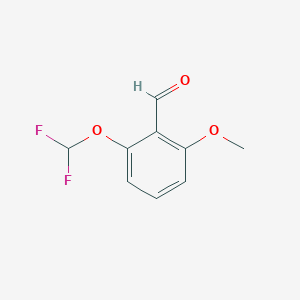 molecular formula C9H8F2O3 B1410105 2-Difluoromethoxy-6-methoxybenzaldehyde CAS No. 1803811-37-1