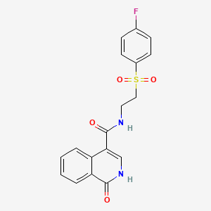 N-{2-[(4-fluorophenyl)sulfonyl]ethyl}-1-hydroxyisoquinoline-4-carboxamide