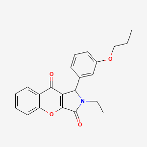 2-Ethyl-1-(3-propoxyphenyl)-1,2-dihydrochromeno[2,3-c]pyrrole-3,9-dione