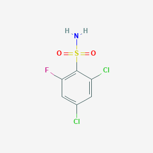 molecular formula C6H4Cl2FNO2S B1410108 2,4-Dichloro-6-fluorobenzenesulfonamide CAS No. 1806349-64-3