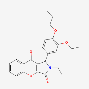 1-(3-Ethoxy-4-propoxyphenyl)-2-ethyl-1,2-dihydrochromeno[2,3-c]pyrrole-3,9-dione