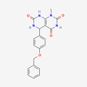 4-[4-(benzyloxy)phenyl]-5-hydroxy-8-methyl-4,8-dihydropyrimido[4,5-d]pyrimidine-2,7(1H,3H)-dione