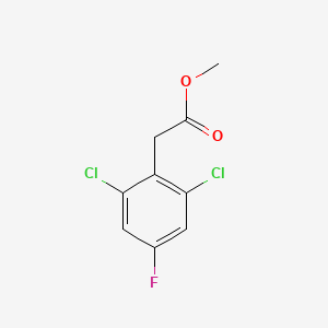 molecular formula C9H7Cl2FO2 B1410112 Methyl 2,6-dichloro-4-fluorophenylacetate CAS No. 1806302-17-9