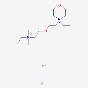 Ammonium, (2-(2-(4-ethylmorpholino)ethoxy)ethyl)ethyldimethyl-, dibromide