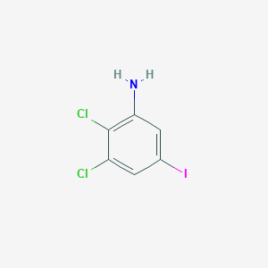 molecular formula C6H4Cl2IN B1410113 2,3-二氯-5-碘苯胺 CAS No. 1803823-49-5
