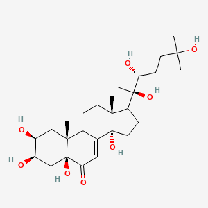 (2S,3R,5S,10R,13R,14S)-2,3,5,14-tetrahydroxy-10,13-dimethyl-17-[(2R,3R)-2,3,6-trihydroxy-6-methylheptan-2-yl]-1,2,3,4,9,11,12,15,16,17-decahydrocyclopenta[a]phenanthren-6-one