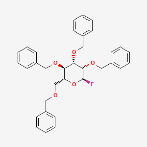 (2R,3R,4S,5S,6R)-3,4,5-tribenzyloxy-2-(benzyloxymethyl)-6-fluoro-tetrahydropyran