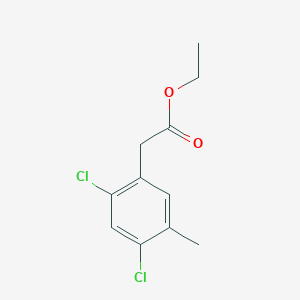 molecular formula C11H12Cl2O2 B1410115 Ethyl 2,4-dichloro-5-methylphenylacetate CAS No. 1803824-78-3