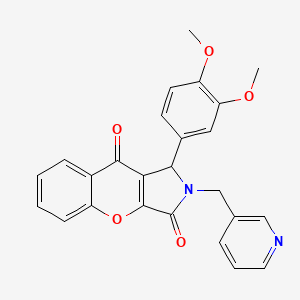 1-(3,4-Dimethoxyphenyl)-2-(pyridin-3-ylmethyl)-1,2-dihydrochromeno[2,3-c]pyrrole-3,9-dione