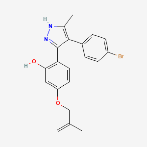 2-[4-(4-Bromo-phenyl)-5-methyl-1H-pyrazol-3-yl]-5-(2-methyl-allyloxy)-phenol