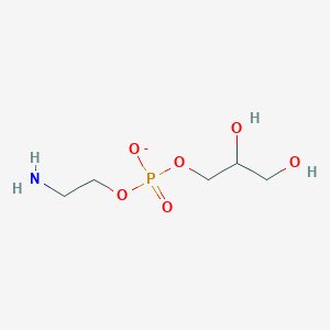 molecular formula C5H13NO6P- B14101164 2-Aminoethyl 2,3-dihydroxypropyl phosphate 