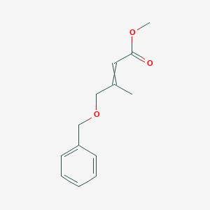 molecular formula C13H16O3 B14101180 Methyl 3-methyl-4-phenylmethoxybut-2-enoate 