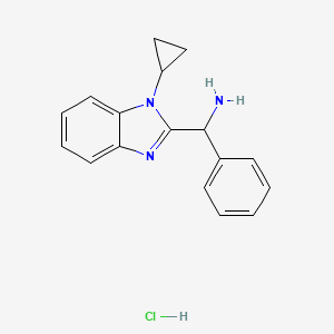 1H-Benzimidazole-2-methanamine, 1-cyclopropyl-alpha-phenyl, hydrochloride