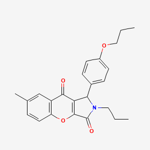 7-Methyl-1-(4-propoxyphenyl)-2-propyl-1,2-dihydrochromeno[2,3-c]pyrrole-3,9-dione