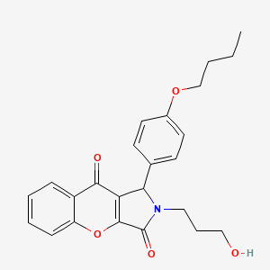 1-(4-Butoxyphenyl)-2-(3-hydroxypropyl)-1,2-dihydrochromeno[2,3-c]pyrrole-3,9-dione