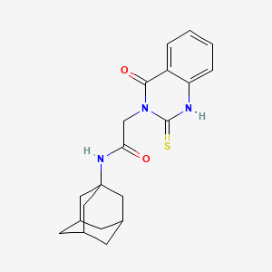 N-1-adamantyl-2-(4-oxo-2-thioxo-1,4-dihydroquinazolin-3(2H)-yl)acetamide