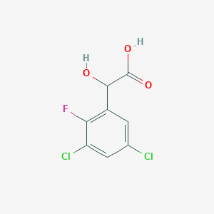 molecular formula C8H5Cl2FO3 B1410137 3,5-Dichloro-2-fluoromandelic acid CAS No. 1806280-24-9