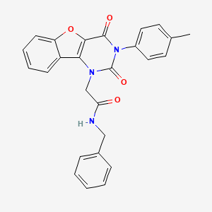 N-benzyl-2-(2,4-dioxo-3-(p-tolyl)-3,4-dihydrobenzofuro[3,2-d]pyrimidin-1(2H)-yl)acetamide