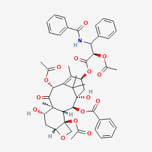 molecular formula C49H53NO15 B14101421 [(1S,2S,3R,4S,7R,9S,10S,12R,15S)-4,12-diacetyloxy-15-[(2R)-2-acetyloxy-3-benzamido-3-phenylpropanoyl]oxy-1,9-dihydroxy-10,14,17,17-tetramethyl-11-oxo-6-oxatetracyclo[11.3.1.03,10.04,7]heptadec-13-en-2-yl] benzoate 