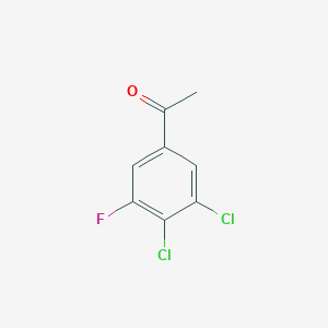 molecular formula C8H5Cl2FO B1410144 3',4'-Dichloro-5'-fluoroacetophenone CAS No. 1806298-58-7