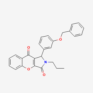 1-[3-(Benzyloxy)phenyl]-2-propyl-1,2-dihydrochromeno[2,3-c]pyrrole-3,9-dione