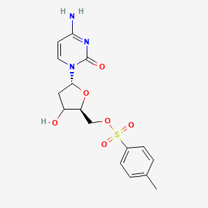 molecular formula C16H19N3O6S B14101485 [(2S,5R)-5-(4-amino-2-oxopyrimidin-1-yl)-3-hydroxyoxolan-2-yl]methyl 4-methylbenzenesulfonate 