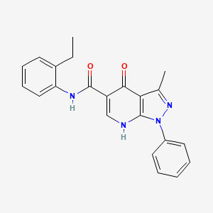 N-(2-ethylphenyl)-3-methyl-4-oxo-1-phenyl-4,7-dihydro-1H-pyrazolo[3,4-b]pyridine-5-carboxamide