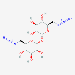 (2R,3S,4S,5R,6R)-2-(azidomethyl)-6-[(2R,3R,4S,5S,6R)-6-(azidomethyl)-3,4,5-trihydroxy-tetrahydropyran-2-yl]oxy-tetrahydropyran-3,4,5-triol