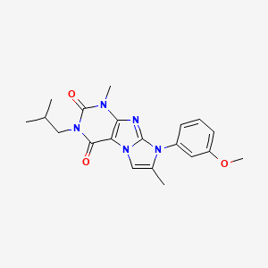 6-(3-Methoxyphenyl)-4,7-dimethyl-2-(2-methylpropyl)purino[7,8-a]imidazole-1,3-dione