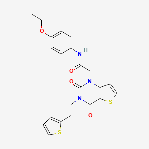 2-(2,4-dioxo-3-(2-(thiophen-2-yl)ethyl)-3,4-dihydrothieno[3,2-d]pyrimidin-1(2H)-yl)-N-(4-ethoxyphenyl)acetamide