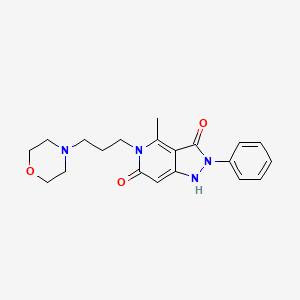 4-methyl-5-[3-(morpholin-4-yl)propyl]-2-phenyl-1H-pyrazolo[4,3-c]pyridine-3,6(2H,5H)-dione